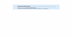 Desktop Screenshot of investor.patrizia.ag